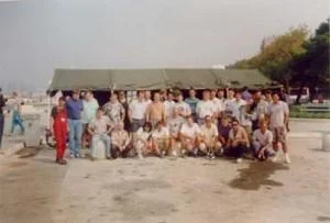 Istočasno so udeleženci iz drugih klubov Slovenije sodelovali pri čiščenju morskega dna na zunanjem pomolu. Gasilska slika za slovo.